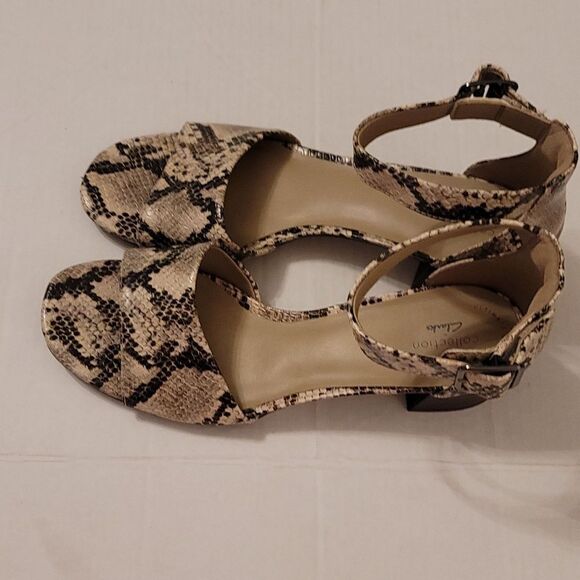 BRAND NEW CLARKS ELISA DEBRA WOMEN'S BLOCK HEEL SANDALS - Picture 7 of 14